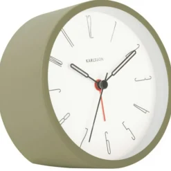 Belle Numbers Alarm Clock, White