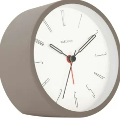 Belle Numbers Alarm Clock, White