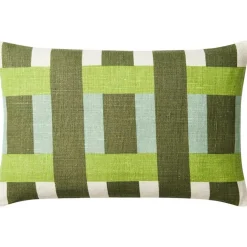 Benaras Cushion Cover 50x50 cm, Cactus Green / Aqua