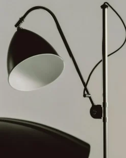 Bestlite BL3 M Floor Lamp, Chrome/Black Semi Matt