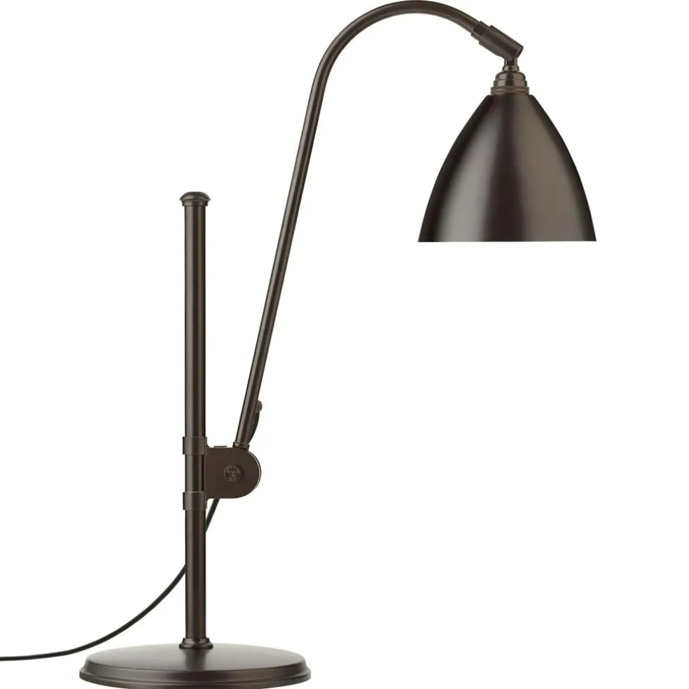 Bestlite BL1 Table Lamp, Black Brass/Classic White