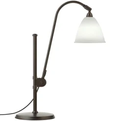 Bestlite BL1 Table Lamp, Black Brass/Classic White