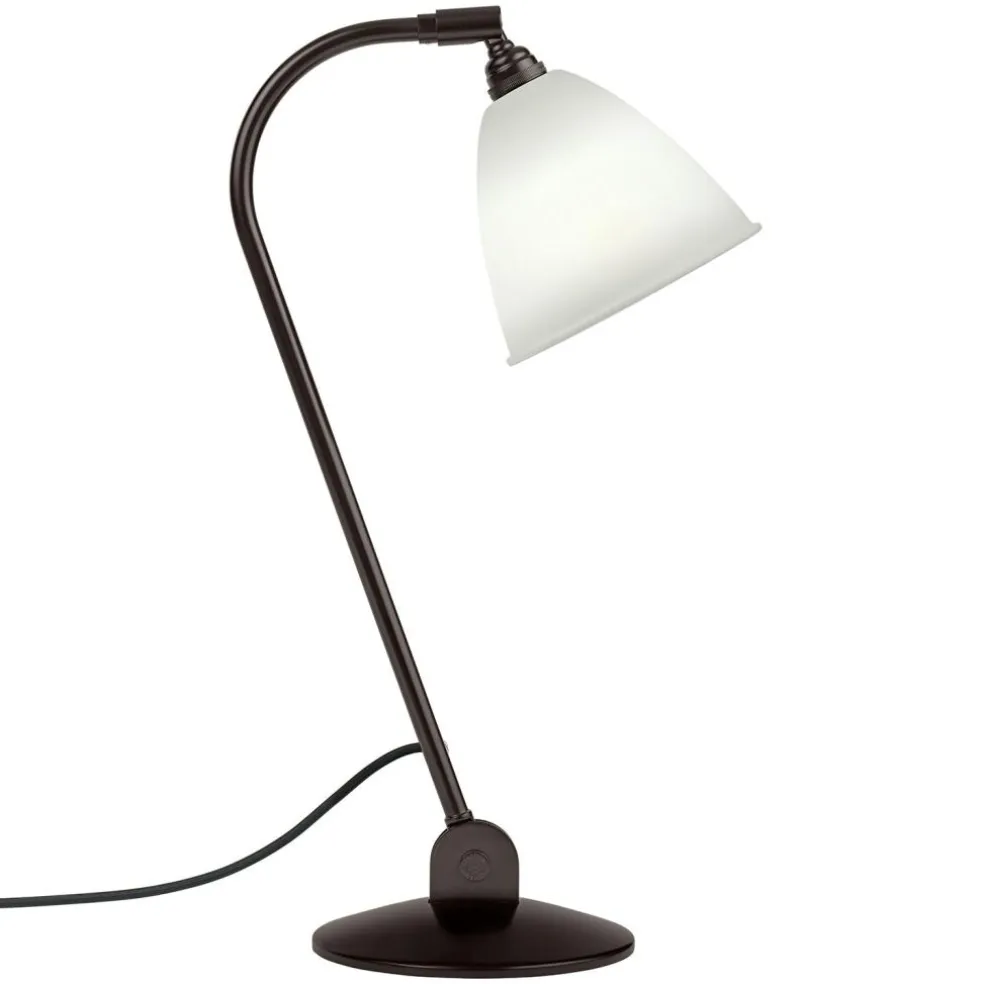 Bestlite BL2 Table Lamp, Black Brass/Classic White
