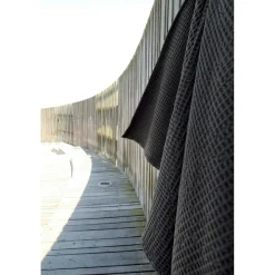 Big Waffle Towel / Blanket, Dark Grey
