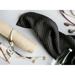 Big Waffle Towel / Blanket, Dark Grey