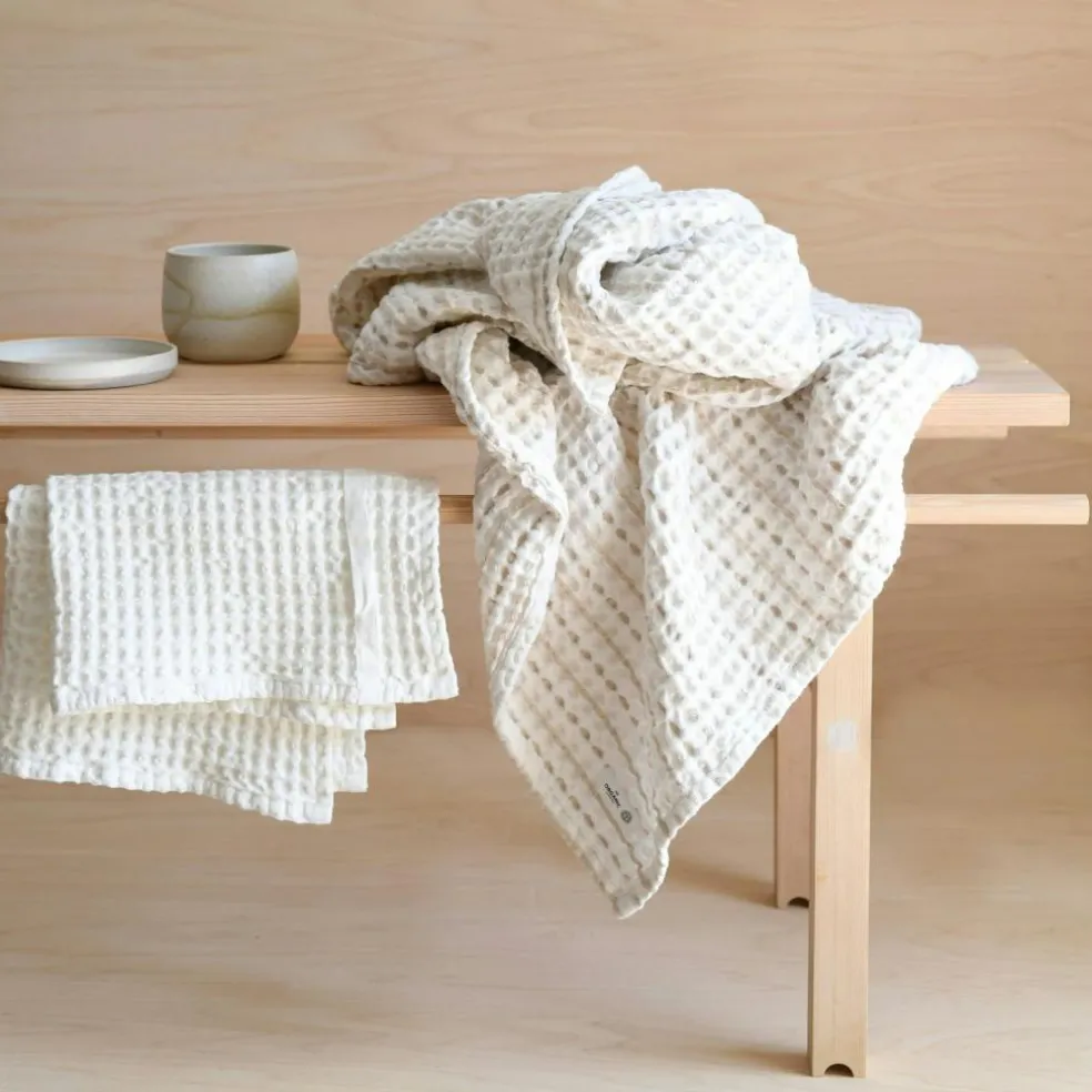 Big Waffle Towel / Blanket, Dark Grey