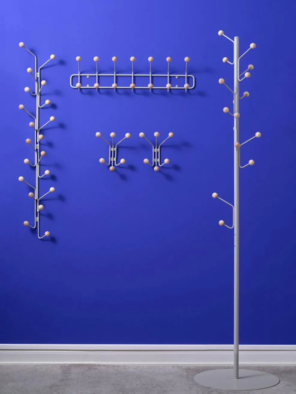 Bill Coat Rack Vertical, Black / Black