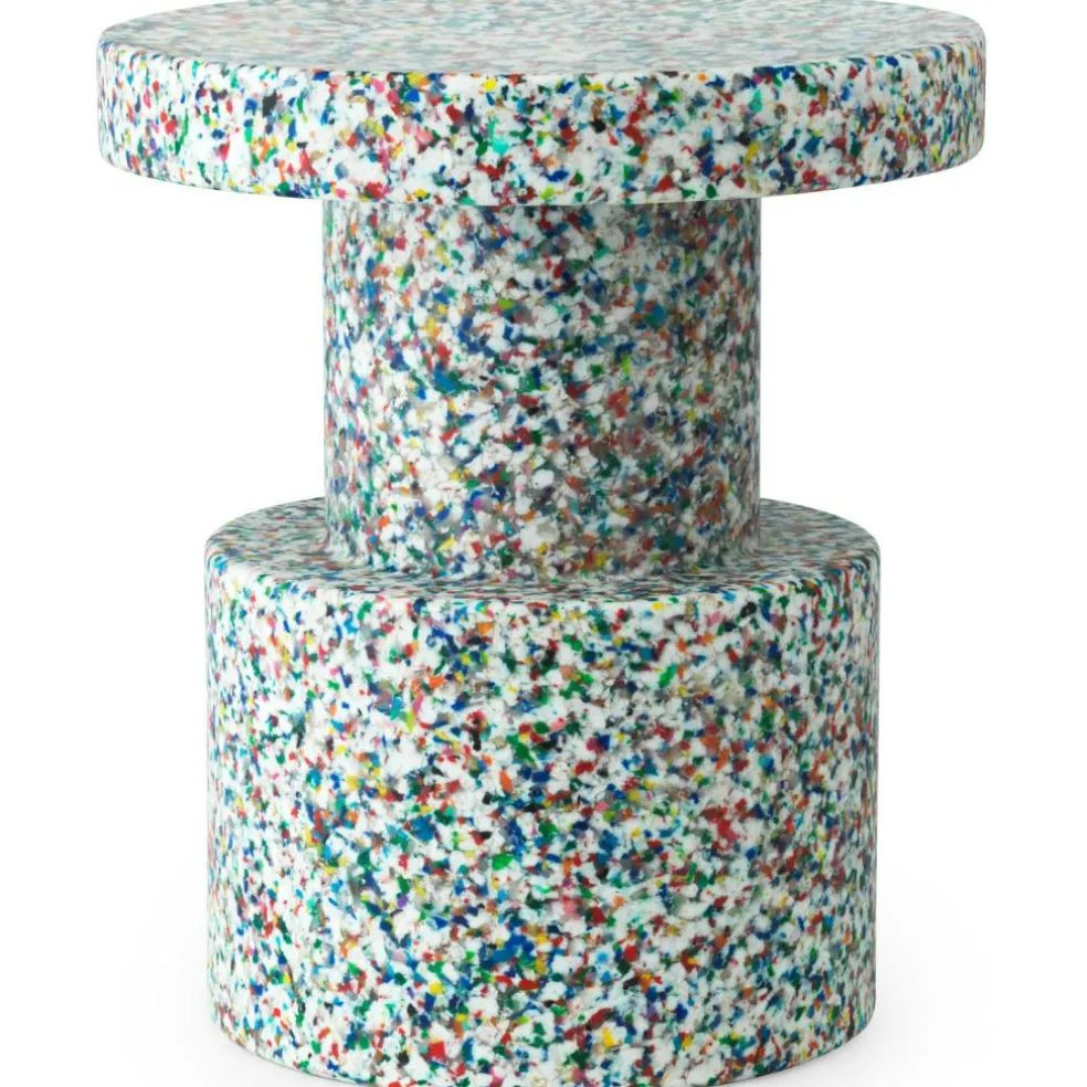 Bit Stool / Side Table, White