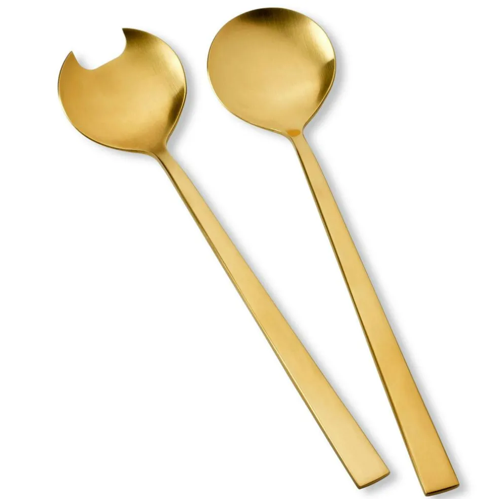 Bitz Salad Servers 2 Delar, Brass