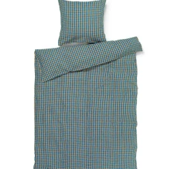 Bæk & Bølge Bed set 150x210 + 50x60 cm, Dark Blue / White