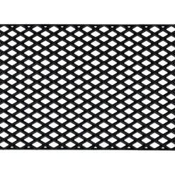 Black Grid Doormat, 45x75 cm