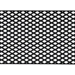 Black Grid Doormat, 45x75 cm