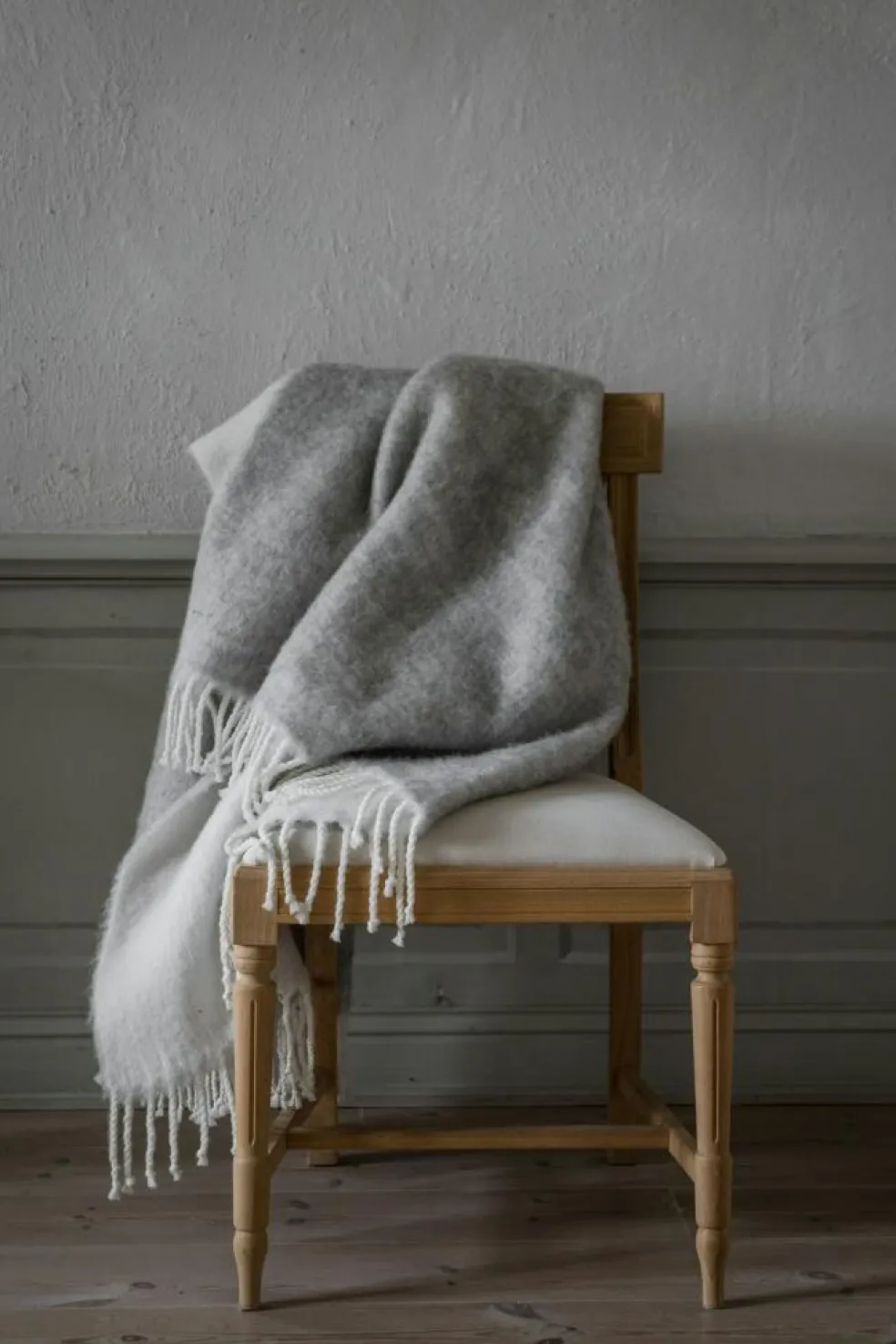 Blanket 130X170 cm, Beige/White