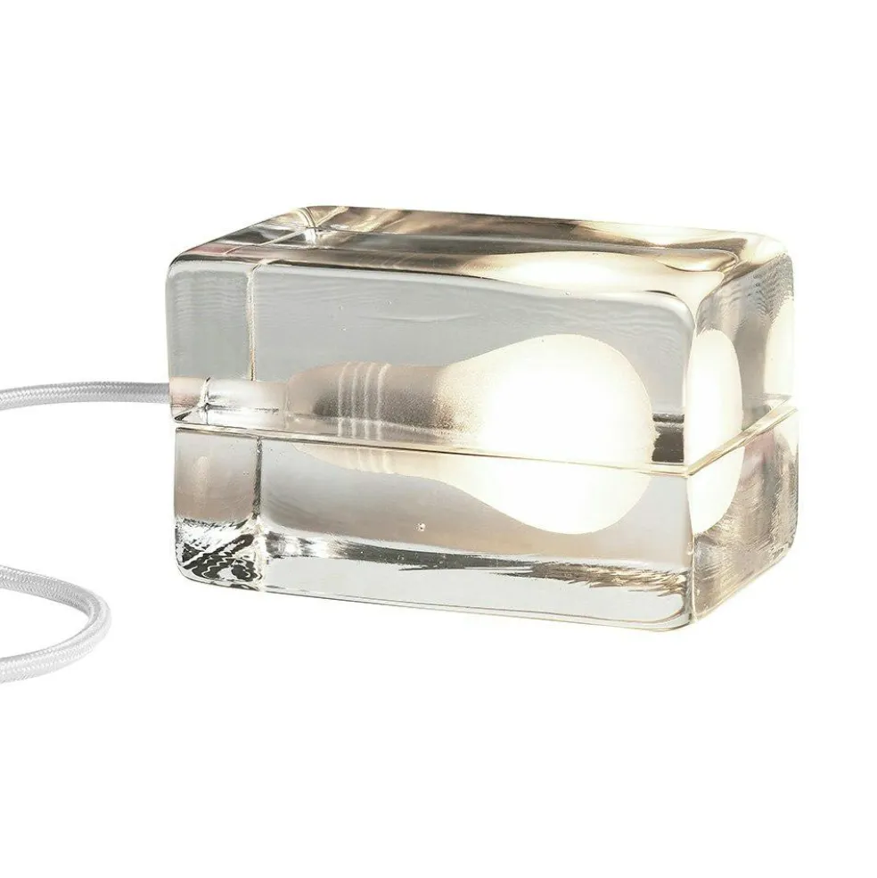 Block Lamp, Black Cable