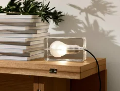 Block Lamp, Black Cable