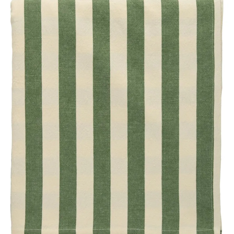 Block Stripe Tablecloth 140x240 cm, Brown