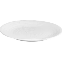 Blond Plate Stripes 28 cm, White