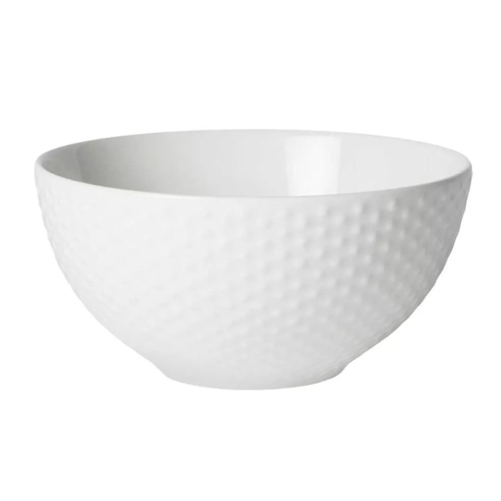 Blond Soup Bowl, White Dot