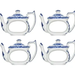 Blue Italian Napkin Rings, 4-pack