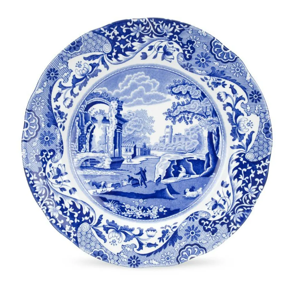 Blue Italian Plate, 23 cm