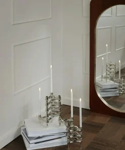 BMF Candle Holder, Brushed Chrome