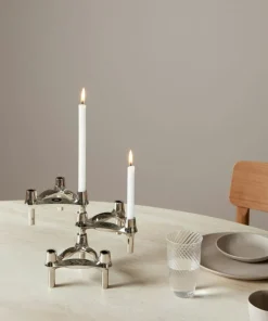 BMF Candle Holder, Brushed Chrome