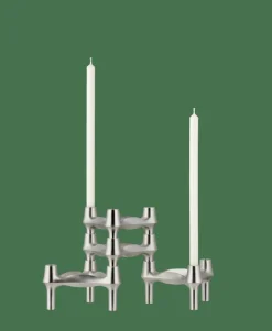 BMF Candle Holder 3-pack, Brushed Chrome