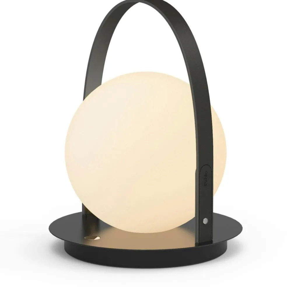 Bola Lantern Portable, Chrome / Tan / Opal
