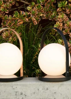 Bola Lantern Portable, Chrome / Tan / Opal