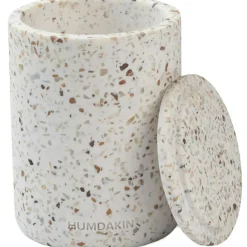 Bologna Jar With Lid 17 cm, Beige Red