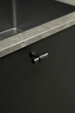 Bond T Knob, Brushed Brass / Antique Brown