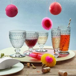 Boston Coloured Water Glass 35 cl, Red