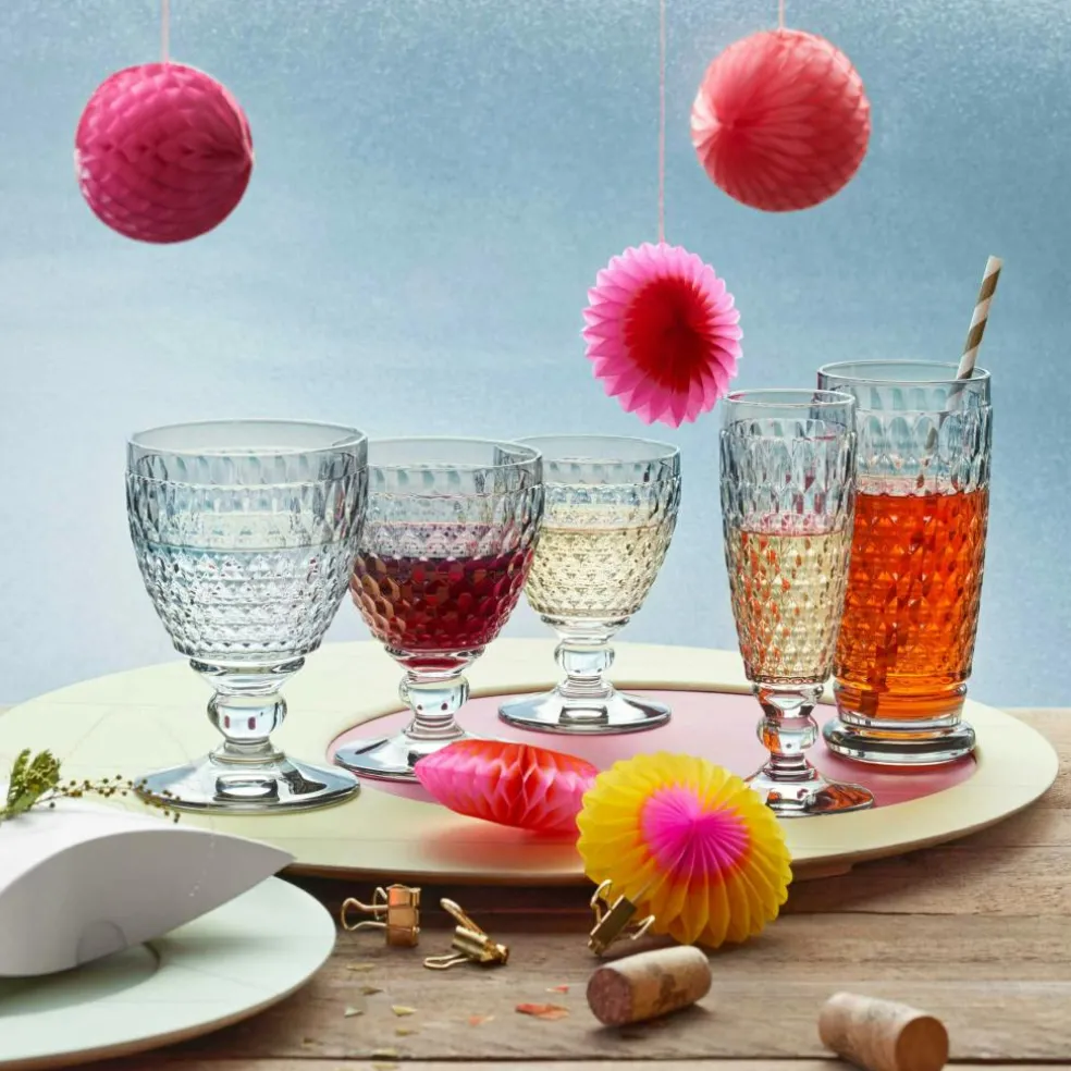 Boston Coloured Water Glass 35 cl, Red