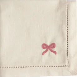 Bow Cotton Napkin 45x45 cm, Blue