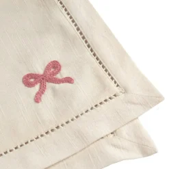 Bow Cotton Napkin 45x45 cm, Blue