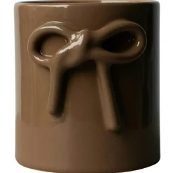 Bow Pot Ø13 cm, Shiny Mole