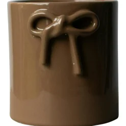 Bow Pot Ø13 cm, Shiny Mole