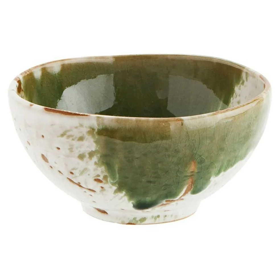 Bowl 25 cl, Green / White