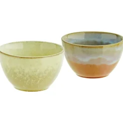 Bowl Ø13 cm, Green / Light Yellow