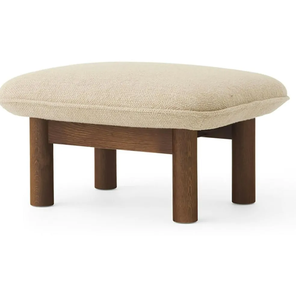 Brasilia Set Mörkbetsad Ek/Bouclé Beige