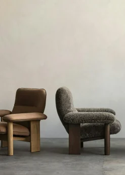 Brasilia Set Mörkbetsad Ek/Bouclé Beige