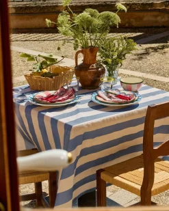 Breton Table Cloth 150x250 cm, Blue