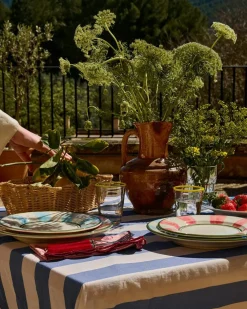 Breton Table Cloth 150x250 cm, Blue