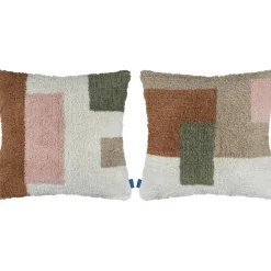 Brick Cushion Cover 50x50 cm, Olive Green