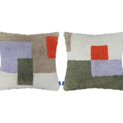 Brick Cushion Cover 50x50 cm, Olive Green