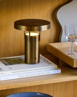 BringMe Mini Portable Lamp, Burnished Brass