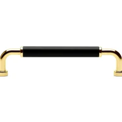 Brohult M Handle CC 128 mm, Nickel Plated/Black