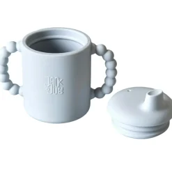 Bubble Sippy Mug With Lid, Cream
