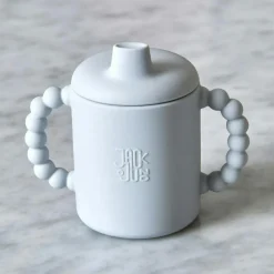 Bubble Sippy Mug With Lid, Cream