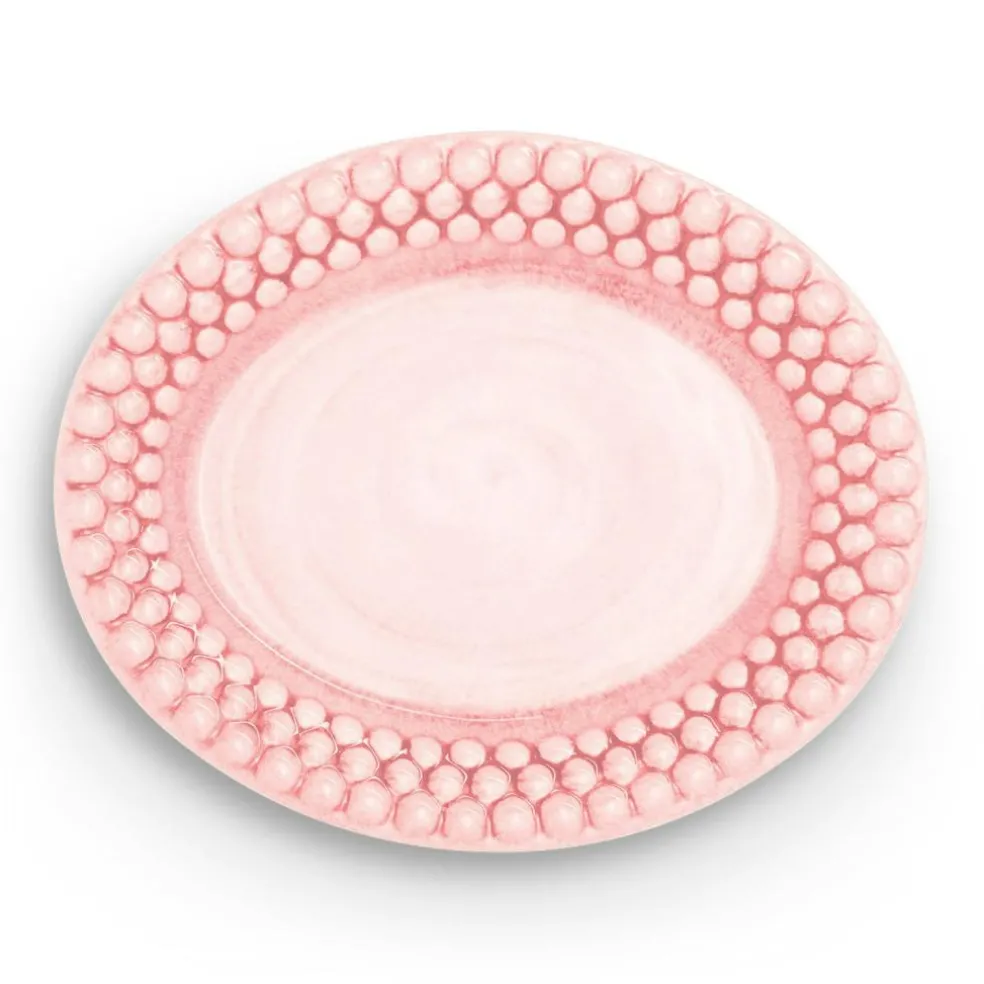 Bubbles Oval Plate 20 cm, Blue